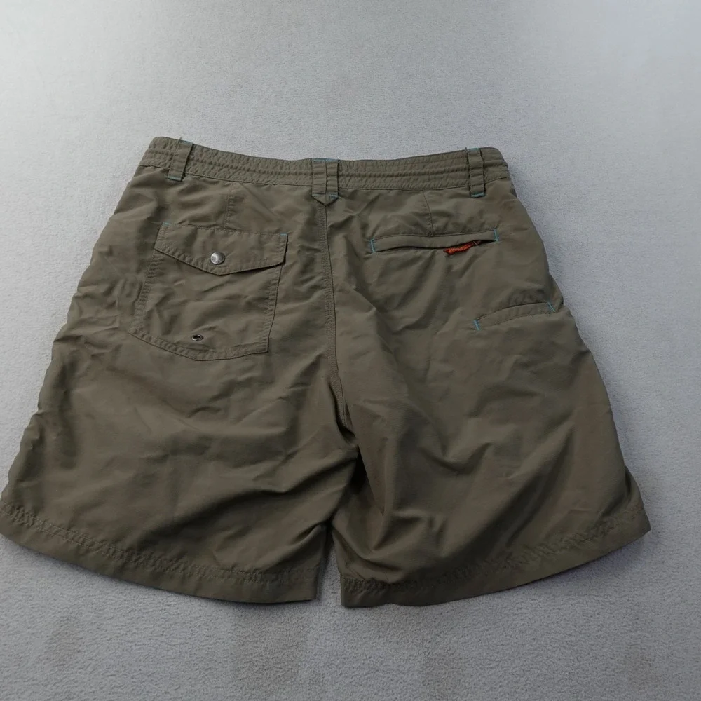 Howler Brothers Horizon Hybrid Shorts Mens 32 Khaki Nylon Ripstop Fishing
